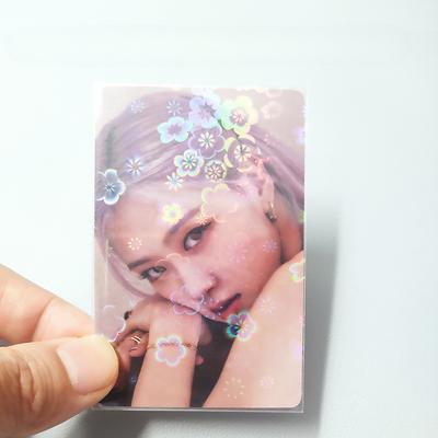 50 sztuk/opakowanie Brokatowe Serca Miłości Laserowe Fotokartki Rękawy 58mm*89mm Kpop Toploader Karty Idol Photo Karty Ochronne Torba Do Przechowywania