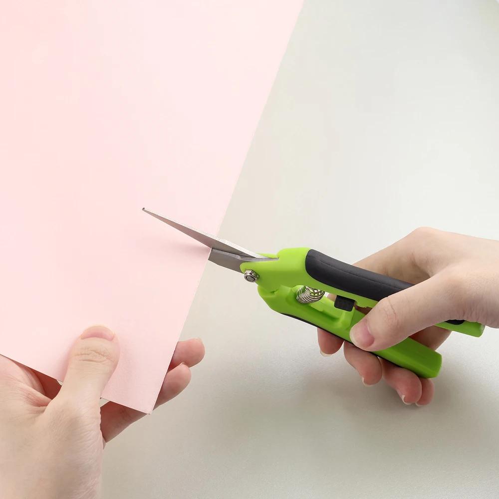 Gartenschere aus Edelstahl für Blumen, Beschneiden von Obst, Beschneiden von Trauben, gerader Kopf, Gartenschere, Beschneiden von Blumen