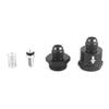 1PCS Aluminium Non Return One Way Check Valve Shuttle Type Check Valve Adapter Black for Car Engines Fuel/Hydraulic AN6 AN8 AN10