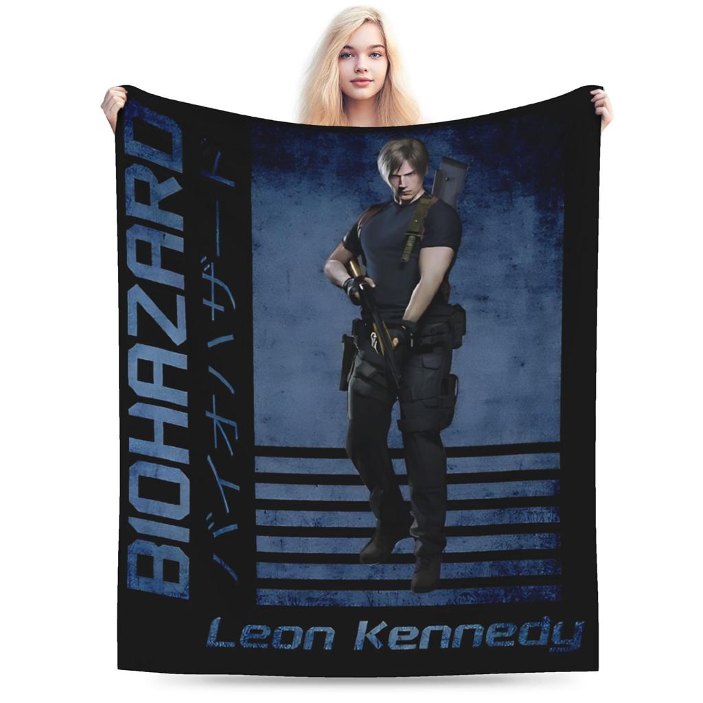 Residents Evils Requiem Leon S Kennedy Blanket Spring Warm Soft Throw Blanket For Boy Chair Sofa Bed Flannel Bedspread Bed Cover