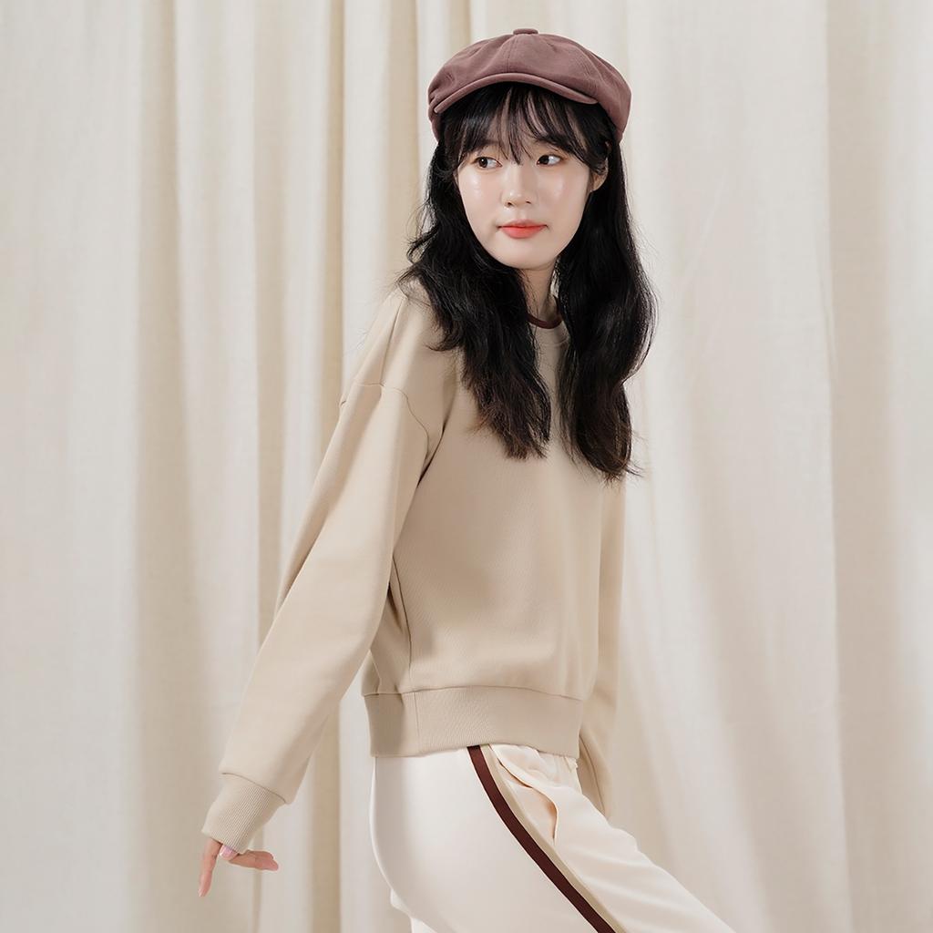 (WMNS) New Balance Athletics 70s Crewneck Sweatshirt Asia Sizing 'Beige White' Women's AWT23552-INC