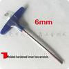 Imported Taiwan S2 Hardened 6mm T-Handle Hex Key Allen Wrench