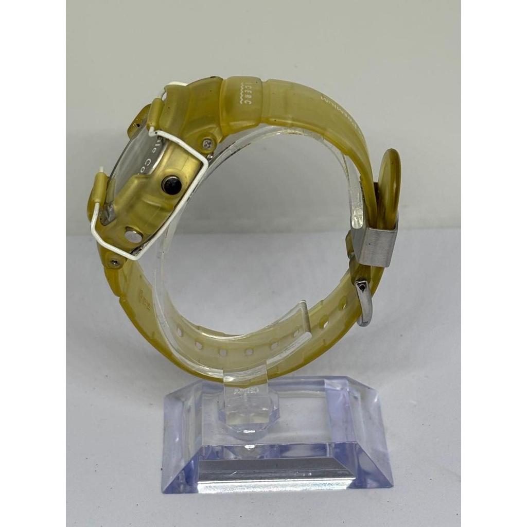 Used Working Item, Rare, Vintage CASIO Baby-G, Ilkuji Model, Clear Yellow, Digital Wristwatch