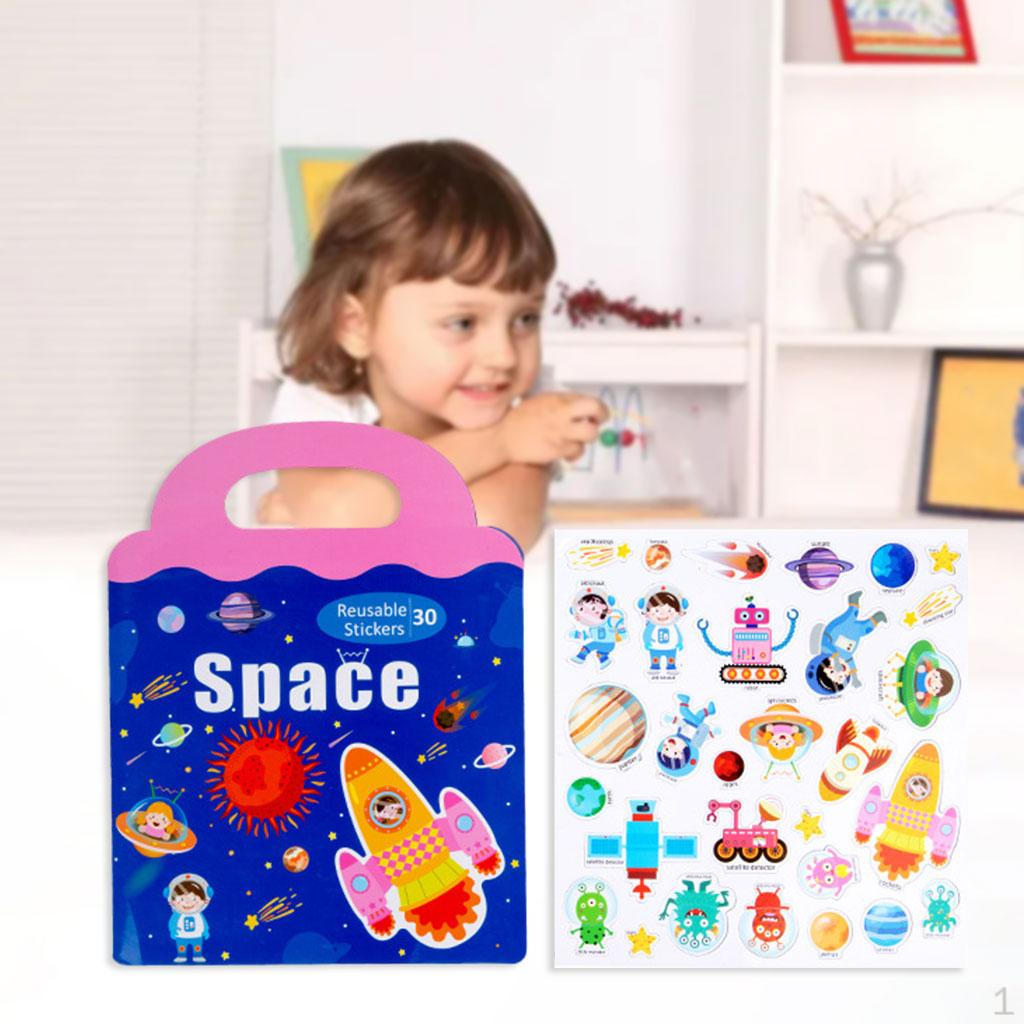 5 Themes Sticker Book Birthday Gifts Educational Toys Cognition Toy Fine Multicolored Home Party