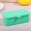 Silikon-Bento-Box, Gewürz-Organizer, Saucen-Teilerbecher mit Deckel, quadratisch, rechteckig, Gewürz-Aufbewahrungsbox, wiederverwendbare Lunchbox für Kinder
