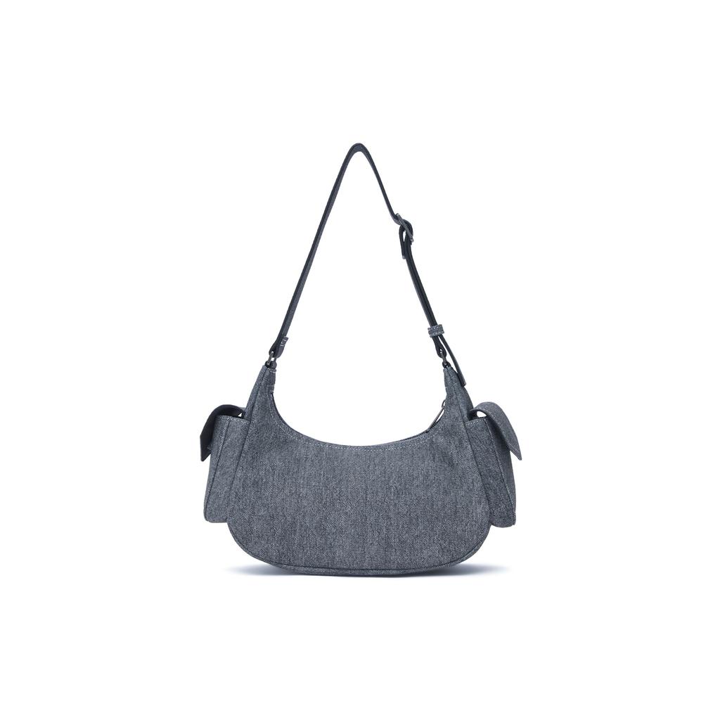 MLB New York Yankees 24FW NY Letter Logo Zipper Shoulder Bag Unisex Shoulder Bag 3ABQM034N-50BKS