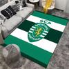 Green and White Carpet with SCP Sporting Portugal Logo Design Suitable for Use As an Anti-slip for Living Room Bedroom Sofas