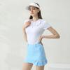 Women High Waist Pleated Quick Dry Breathable Elastic Golf Cycling Skirt Casual Sportwear