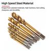 HSS Spiralgewindebohrer Titanbeschichtet Metrisch SAE Gewindebohrer Bohrer M3-M8 Oder M2-M12 Maschinengewindebohrer Gewindeschneidwerkzeug Handwerkzeuge