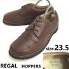 HOPPERS Leather U-tip Wide 23.5 Men's Brown Business Dress shoes(USED)