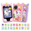 Laste nutitelefoni kaameramänguasjad puutetundliku ekraaniga Unicorn Baby mobiilne MP3-mängija digikaamera Harivad mänguasjad tüdrukutele poistele vanuses 3–8