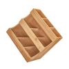 Wood Made Tea Bag Box Exquisite Craft Fluent Line Large Capacity Vertical Space Utilization Office