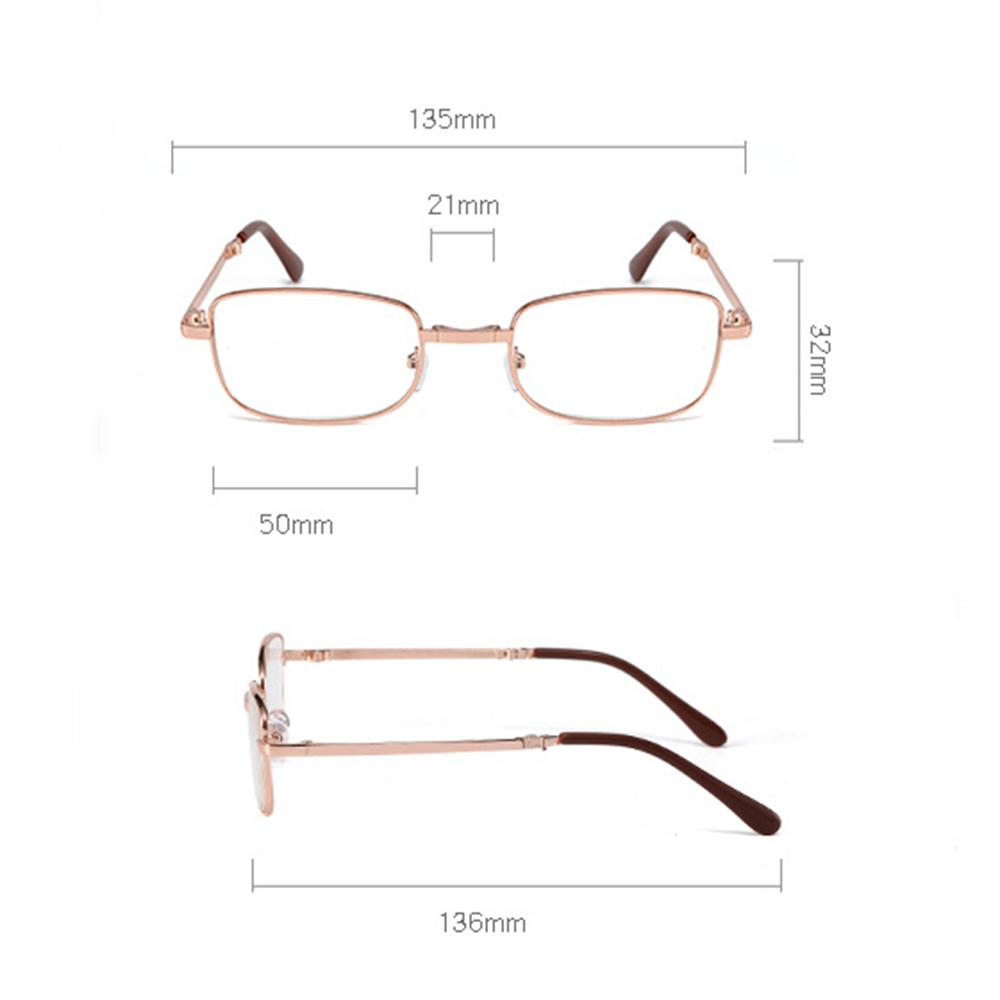 Retro Folding Anti Blue Light Reading Glasses With Case Men Women Luxury Brand Telescopic Presbyopia Eyeglasses Elderly Eyewear
