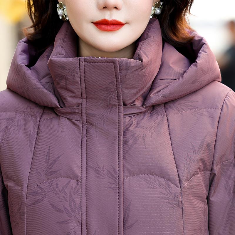 Winter Daunenjacke für Damen Übergröße Oberbekleidung Kapuzen Elegant Dick Warm Daunenmantel Frau Parkas