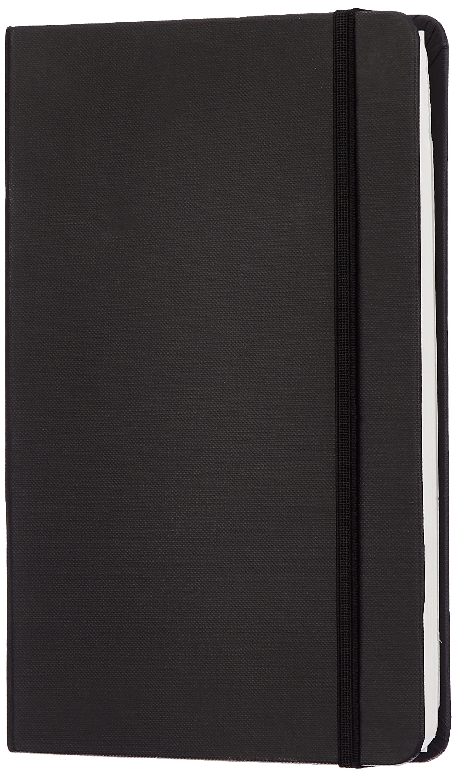 Amazon Basics Classic Large x Black Notebook, Plain, (13cm 21cm), чёрный