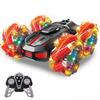 Stunt Toy RC Car DEERC 4WD Driving Drift USB Rechargeable 360 Degree Rotation RC Car 50 Minutes of Operation Time LED Lights Music Function Boys