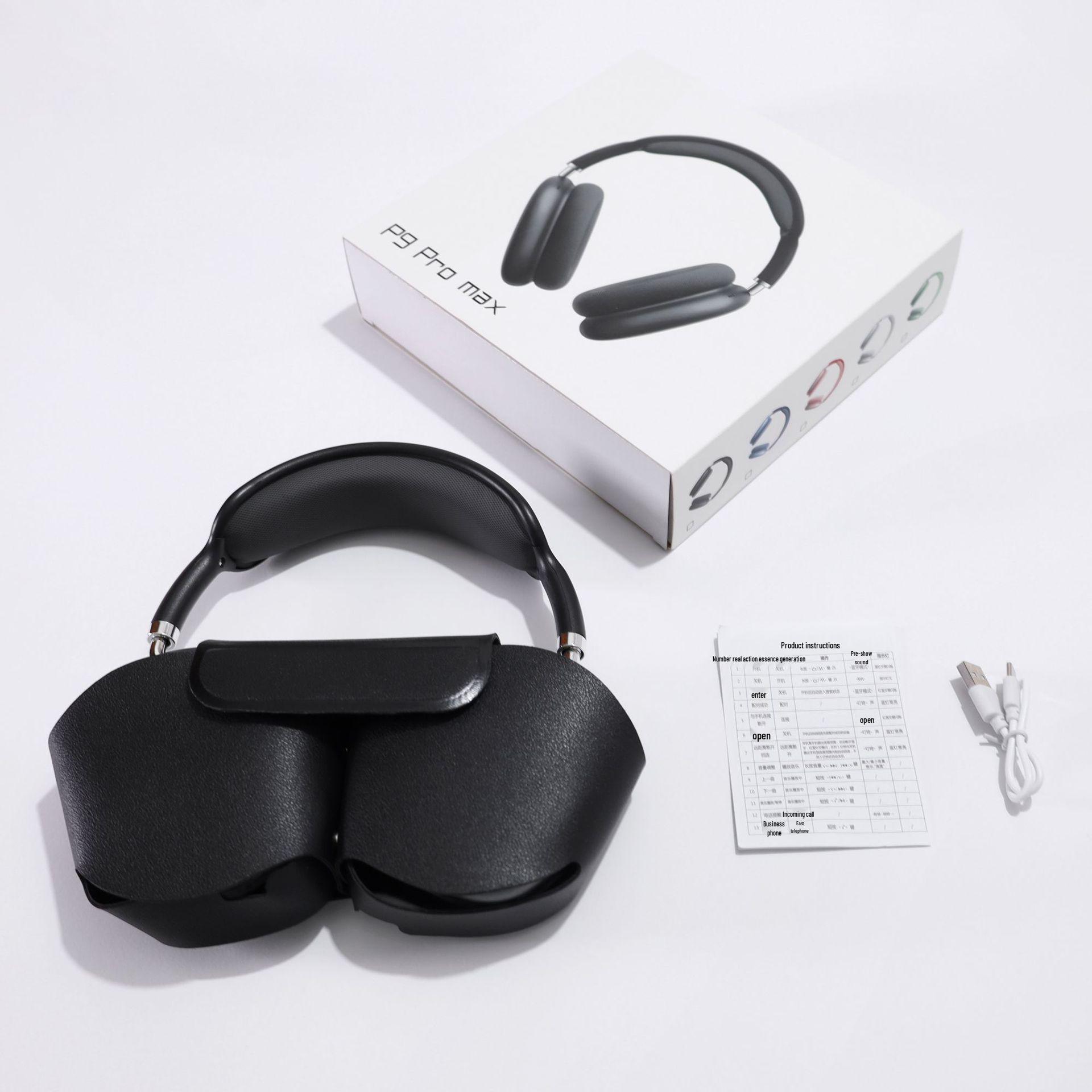 

P9Promax Wireless Over-Ear Headphones with Heavy Bass, Microphone, and Long Battery Life