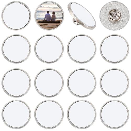 5Pcs Sublimation Blank Pins DIY Button Badge Sublimation Blank Base Pins Sublimation Blanks Flag Pin DIY Craft Jewellery Making