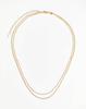Tianhe Stone Blue Multi-Layered Retro Clavicle Necklace with Real Gold Electroplating