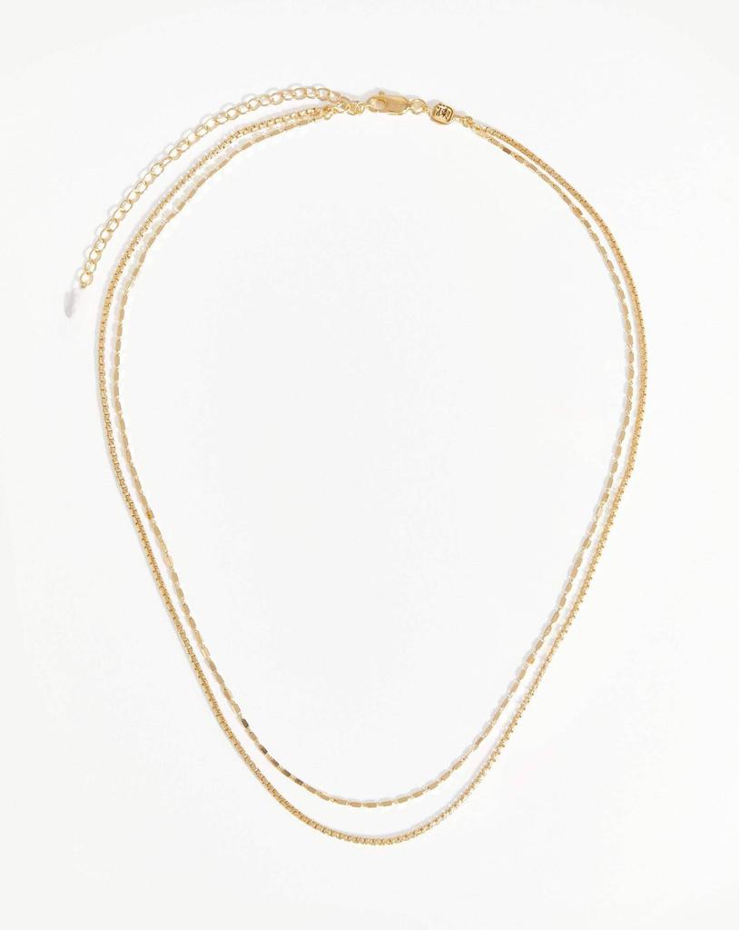 Tianhe Stone Blue Multi-Layered Retro Clavicle Necklace with Real Gold Electroplating