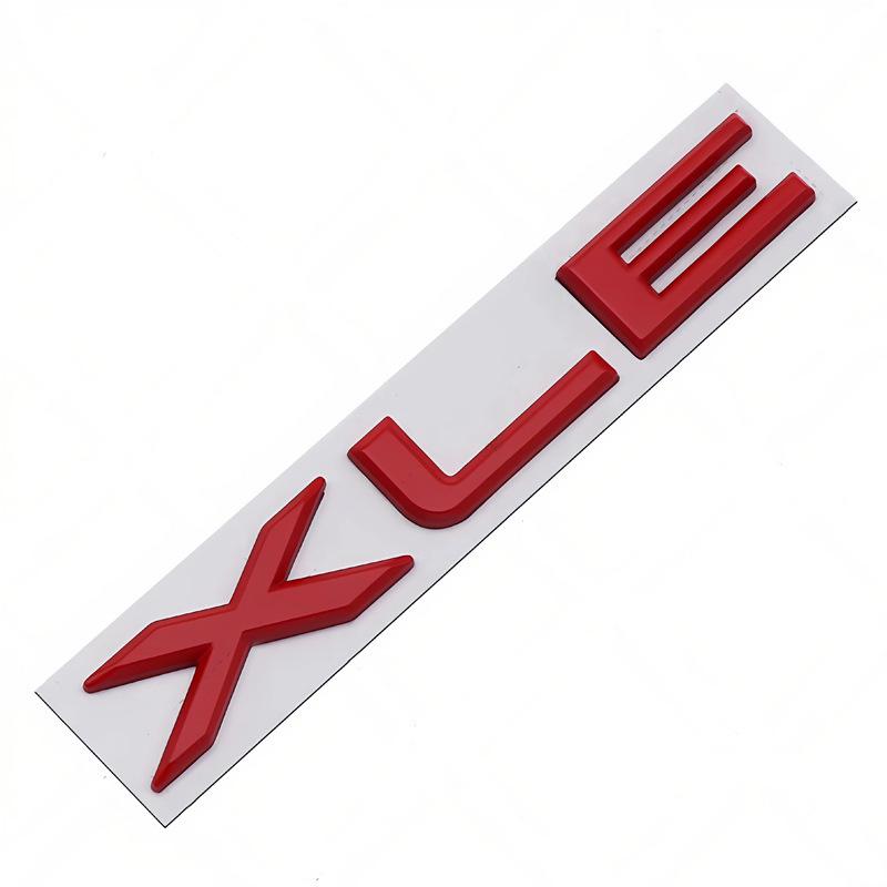 Split XLE car stickers compatible with Toyota Avalon, Reina, and Camry's modified metal rear badges.