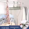 Magic Foldable Clothes Drying Rack: Nine-Hole Multi-Hanger for Space-Saving Storage