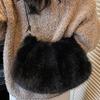 Korean Gentle Shoulder Hair Bag Women's 2025 Autumn New Large-capacity Commuter Underarm Bag Portable Plush Bag
