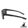 Captain Stag Polarized Sunglasses with Sunglasses PC Smoke Flash Men's Case, Plastic, Mirror, CSP-010-2-EH-72