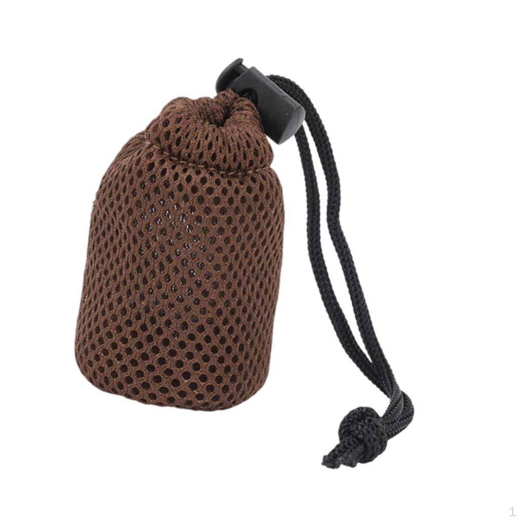 Mesh Bag with Drawstring And Rounded Bottom, Quick- Storage for Organizing Equipment on Trips