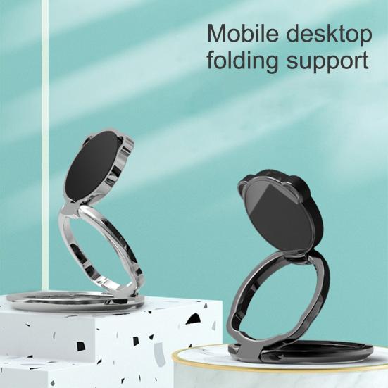 Finger Ring Holder Cute Bear Shape Foldable Portable Magnetic Smart Phone Mount Stand