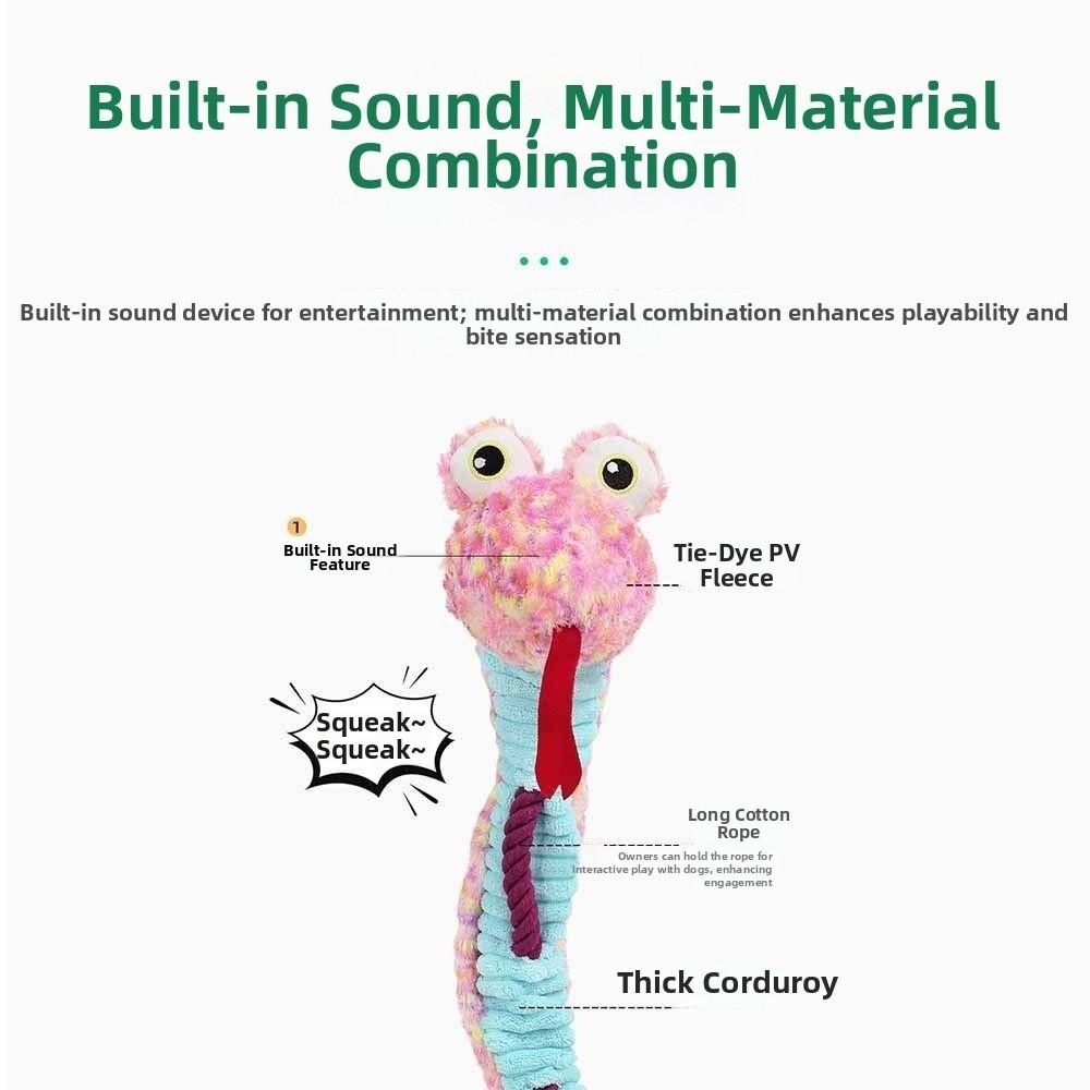 Durable Squeaky Dog Chew Toys Soft Plush Chew Proof Dog Toy Dog Squeaky Toy  Aggressive Chewers