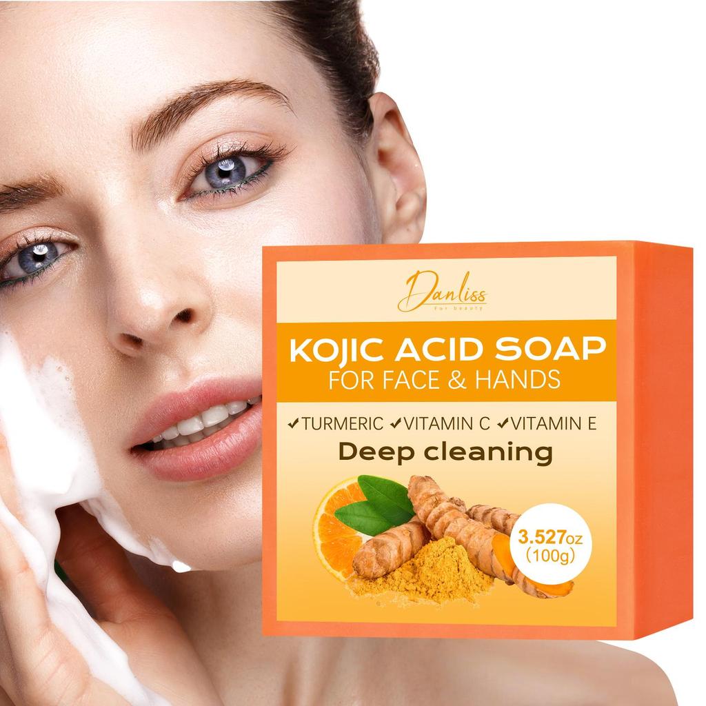 Kojic Acid Soap With Vitamin C & E-Deeply Nourish and Moisturize Skin - Cleaning Skin Dirt & Oil and Brightening Skin,100g