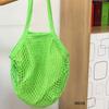 Durable Cotton Grocery Bags Portable Mesh Rope Fruit Vegetable Net Bag Reusable Breathable Short Handle Tote Shopping