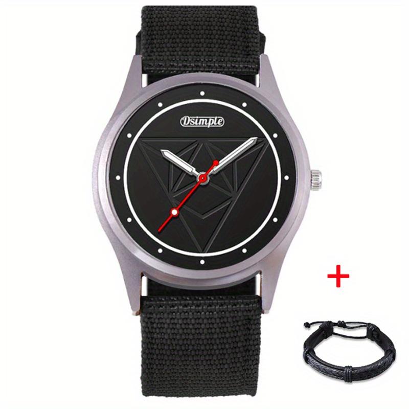 

Dsimple 2 шт./комплект спортивные мужские часы новые модные светящиеся кварцевые часы мужские часы с нейлоновым ремешком мужские наручные часы