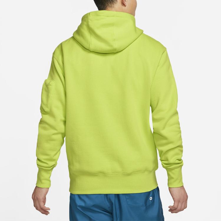 Nike AirMoji FT Pullover Hoodie Men Tops Green DA8738-389