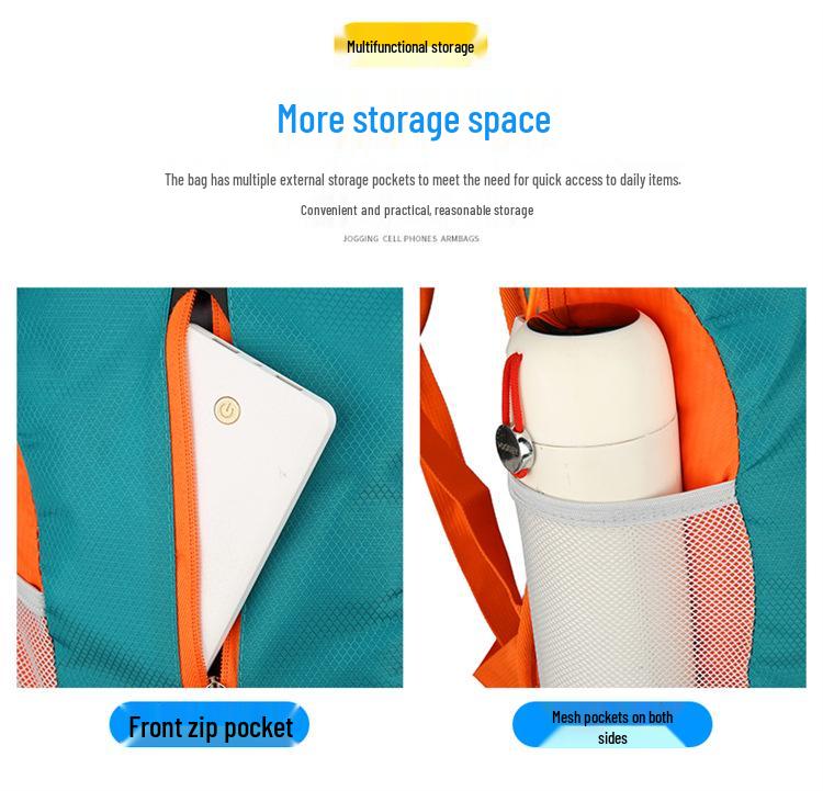 Portable Durable Outdoor Hiking & Cycling Backpack - Lightweight, Wear-Resistant Travel and Sports Bag