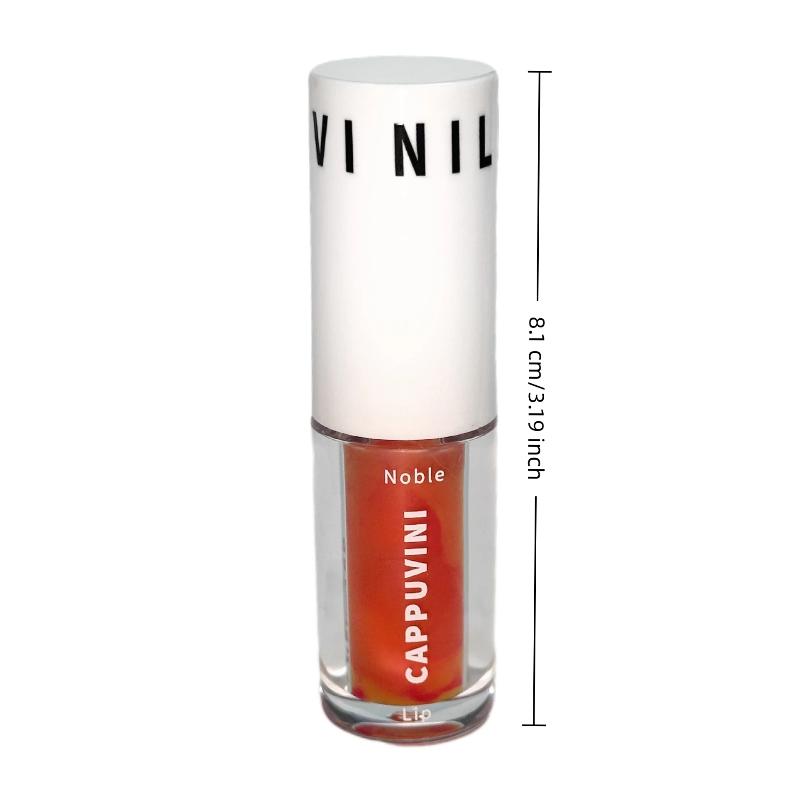 Cappuvini Clear Grey Purple Lip Gloss Hydrating Drying Lips Mirror Lip Glaze Tint Plumper Moisturizing Crystal Lip Oil Makeup