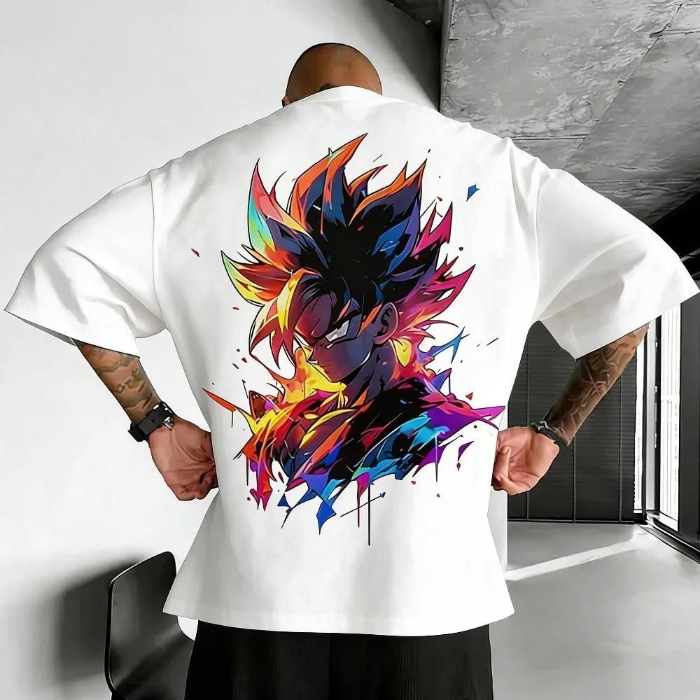 Dragon Ball Z Men's and Women's T-shirt Son Goku Anime Tee Summer and Spring Boy's Short Sleeves Breathable Outfits