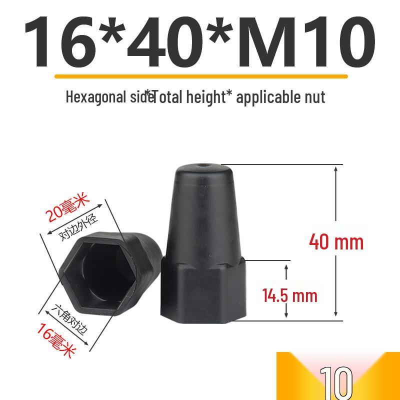 Hexagonal Nut Bolt Protective Plastic Decorative Cap Sleeve