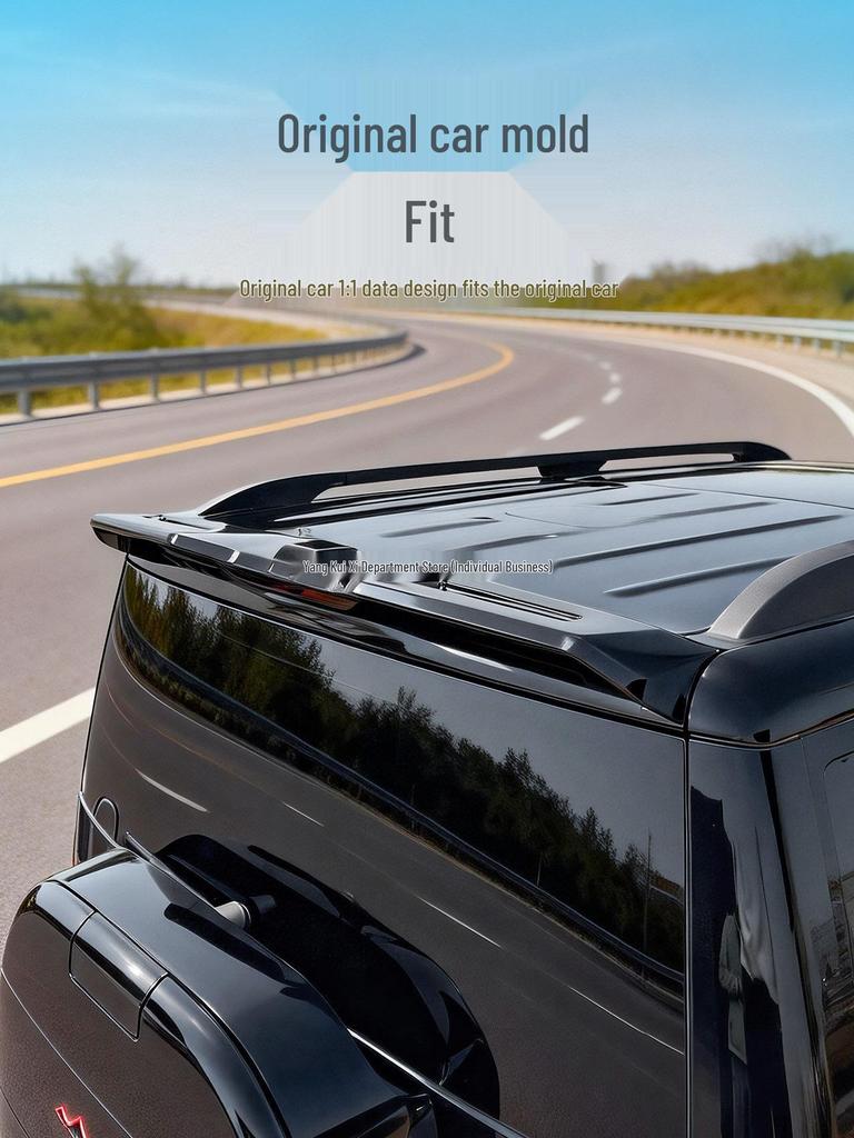 BYD Leopard 7 Custom Body Kit: Sporty No-Drill Roof Spoiler & Black Warrior Rear Diffuser