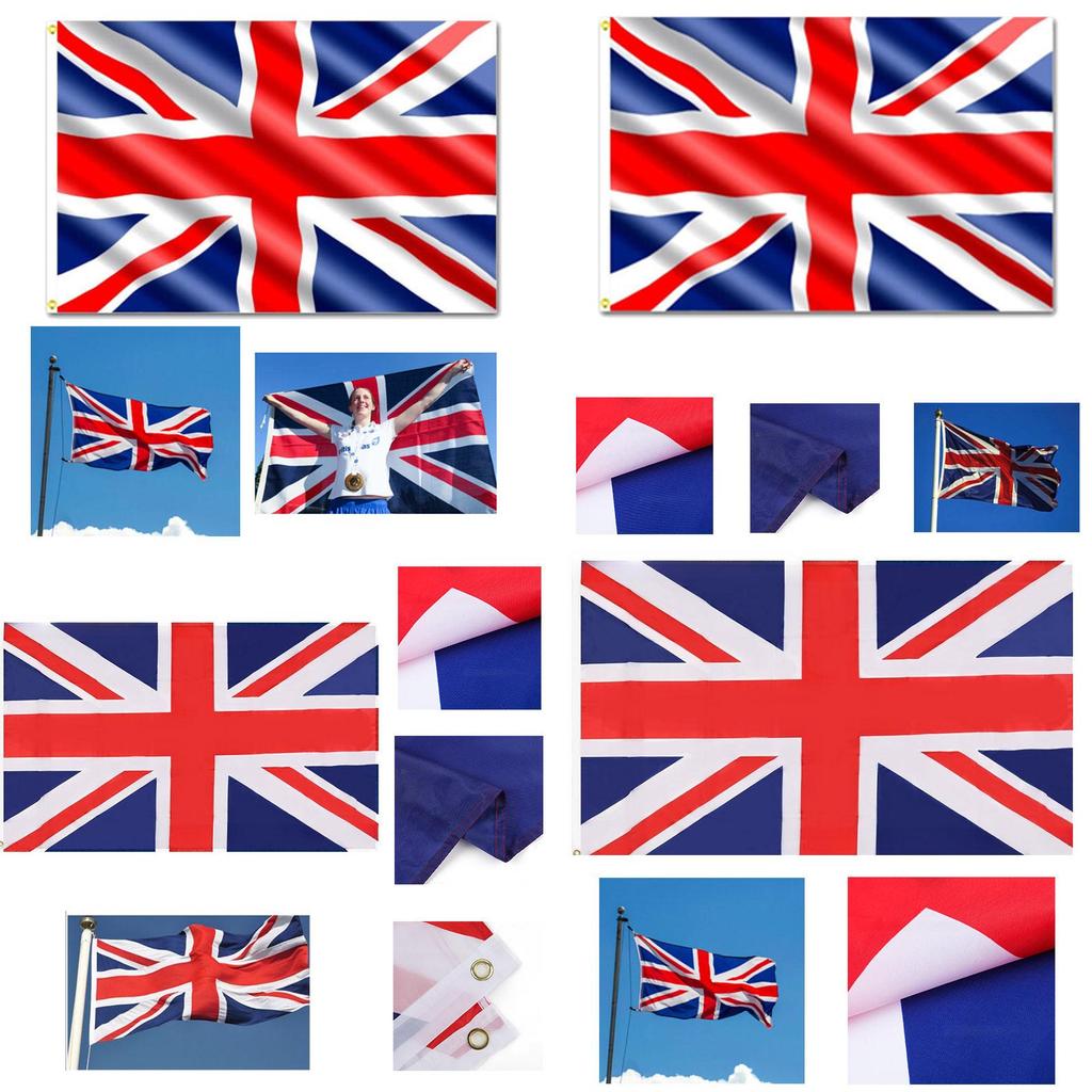 Prémiový dekorativní banner s britskou vlajkou pro slavnosti 90 cm x 150 cm