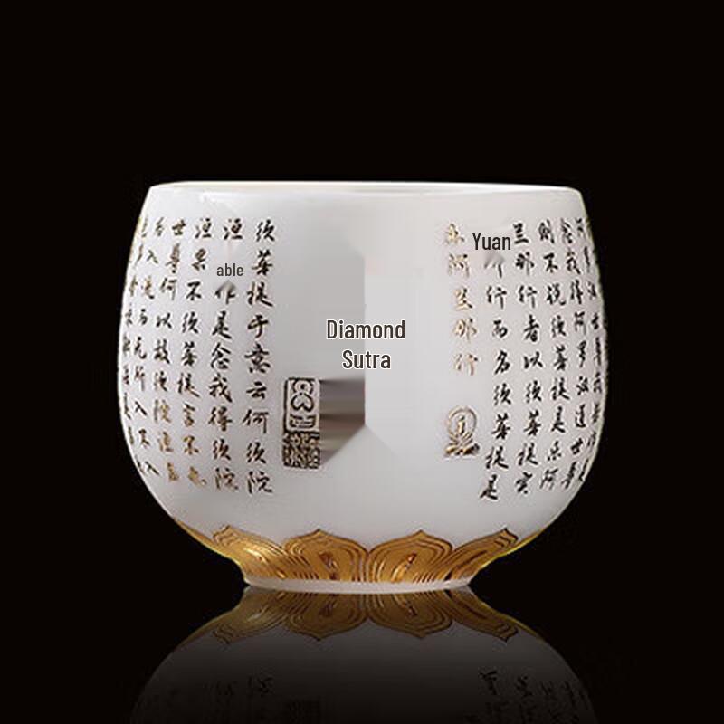 Cha Xun Mutton-Fat Jade-like Porcelain Master Tea Cup