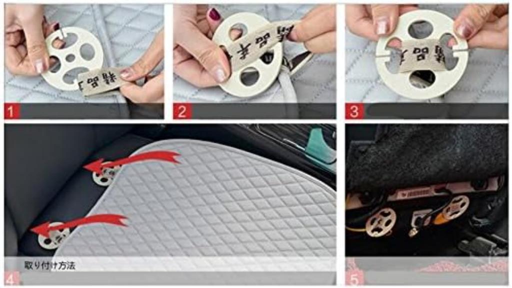 Car Seat Cover Set 2 Front + 1 Rear Car Seat Cover Cushion Seat