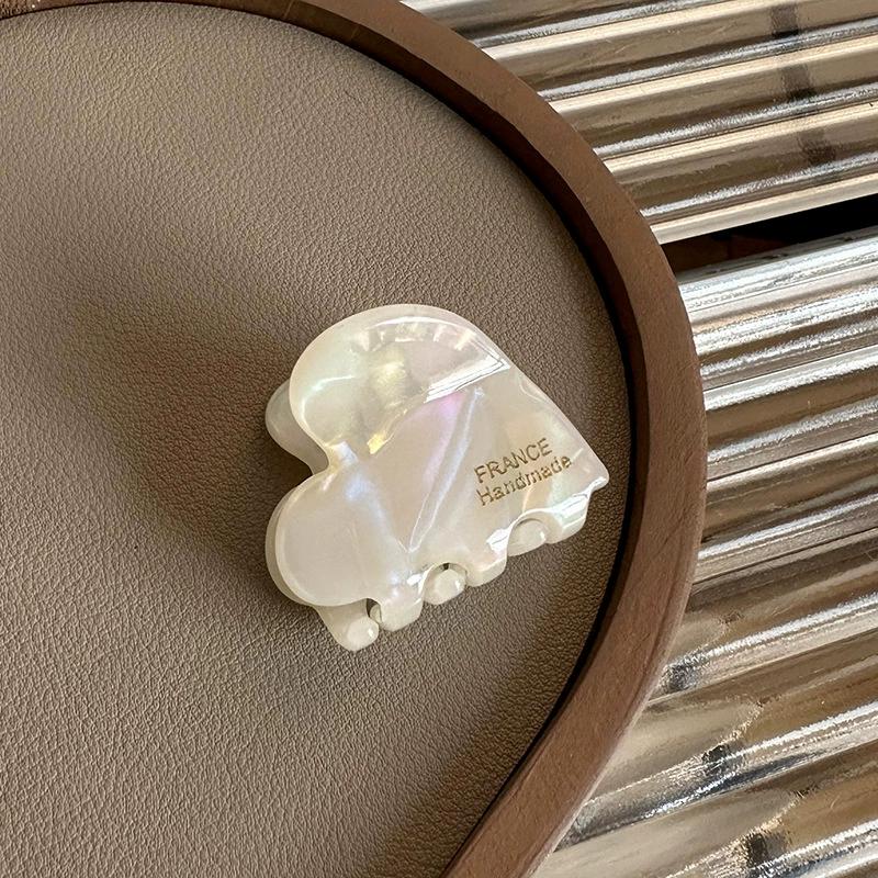 3.5cm Small Hair Claw Acetate Hair Crabs Cute Heart Shaped Hairclips Children Women Girls for Hair Accessories Hairpins Clips
