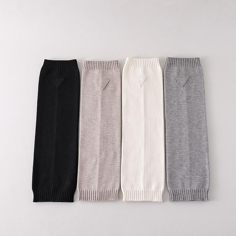 Female Autumn New Style Solid Color All Match Knit Gray Pile Socks