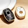 Etui na kluczyk samochodowy z 2 przyciskami TPU do Mercedes Benz CLA GLA GLC GLK W176 W463 W251 Klasy A B C E S W204 W211 Pokrowiec Akcesoria do kluczyka