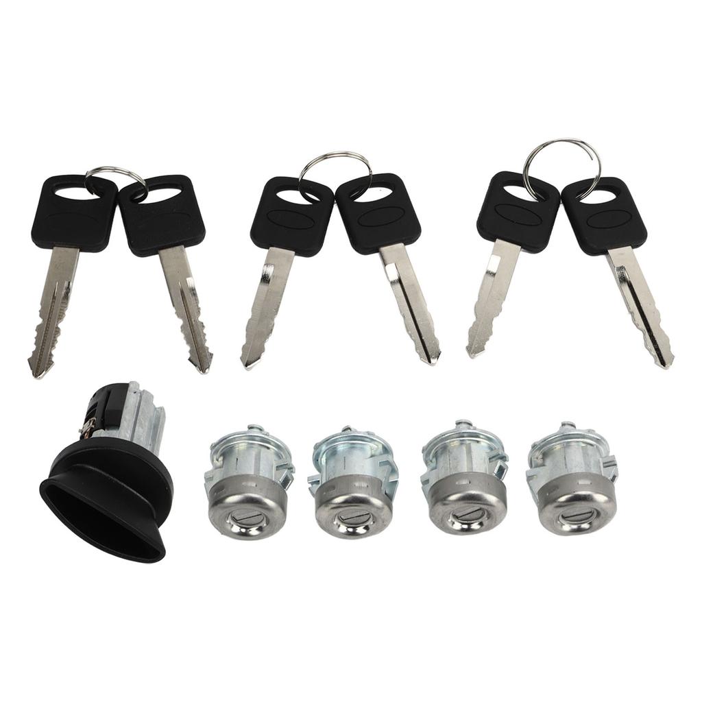 Car Door Lock Cylinder Key Set 1L3Z 11582 A Ignition Switch Lock Key Kit Replacement For Ford Excursion 2000 to 2005