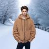 2024 Winter Double-sided Fleece Youth Hooded Sweatshirt - Men's Lambswool Pullover Jacket (Thickened)