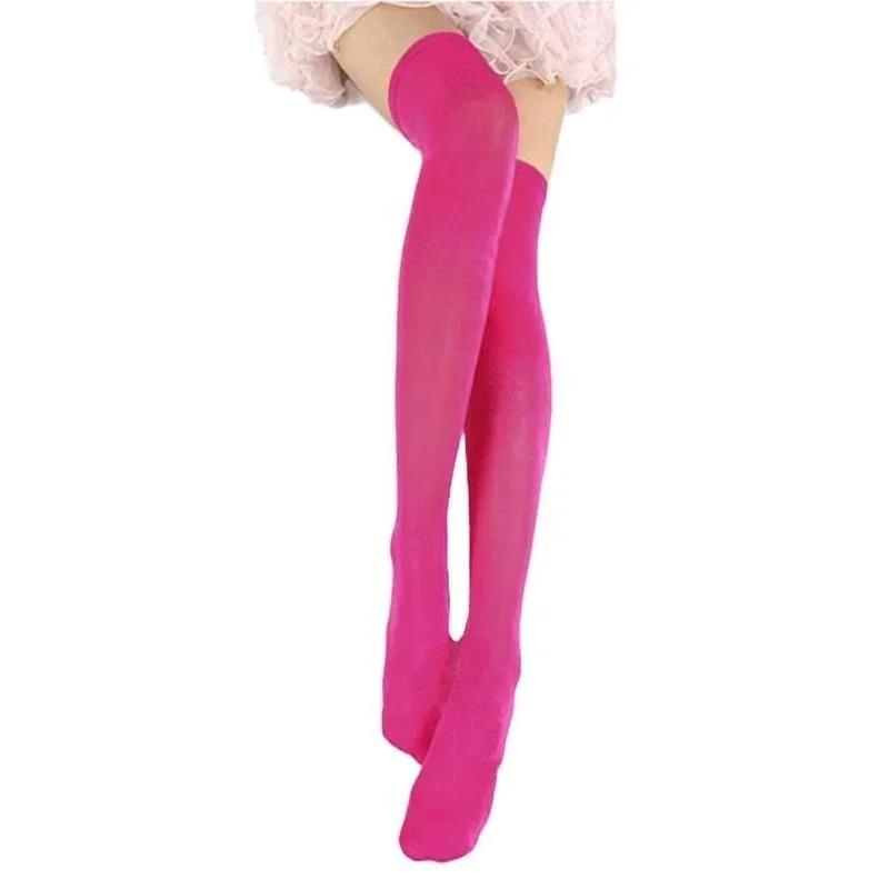 Girls Fashion Candy Color Thigh High Over Knee Socks Women Long Cotton Stockings Woman Socks Clothing Accessories Gifts