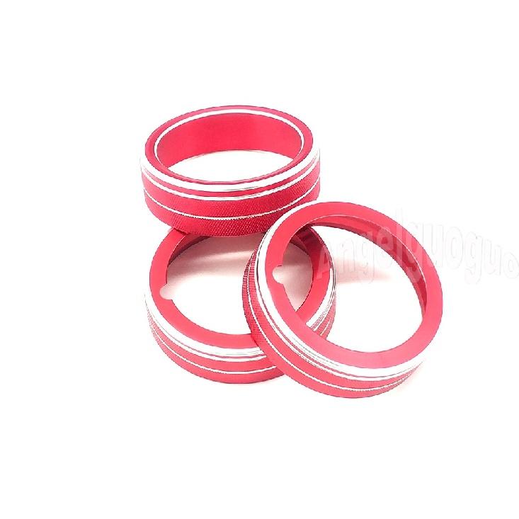 For Volkswagen Golf 7 MK7 2014- T-Roc Aluminum Alloy Air Conditioning Knob Cover Control Switch Decoration Ring Car